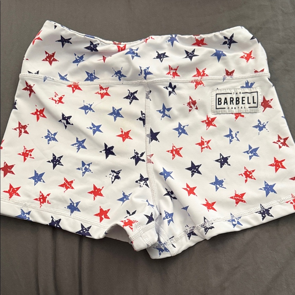 Women's Star Athletic Shorts - White, Red, Blue ❤️🤍💙
